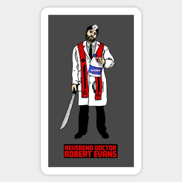 Reverend Doctor Robert Evans Magnet by Harley Warren